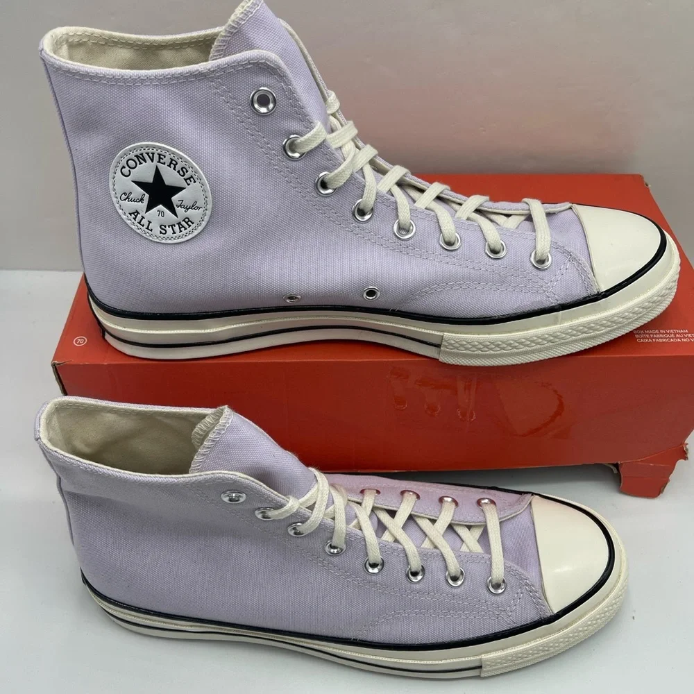Converse Men’s A02754C CHUCK 70 HI VAPOR VIOLET/EGRET High-Top Sneakers Purple